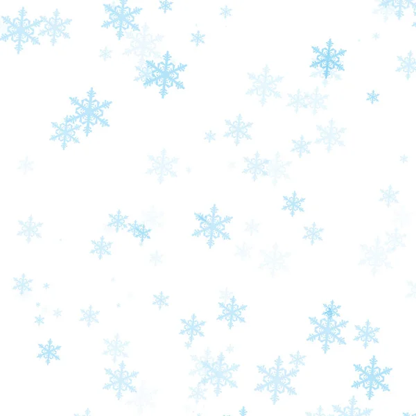Fondo Claro Con Copos Nieve Suaves Para Navidad Año Nuevo —  Fotos de Stock