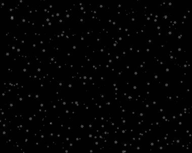 siyah bir zemin üzerine beyaz kar