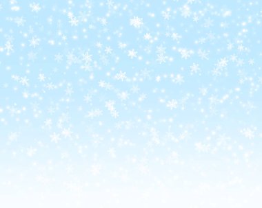 Yeni yıl ve yılbaşı için güzel kar taneleri ile arka plan