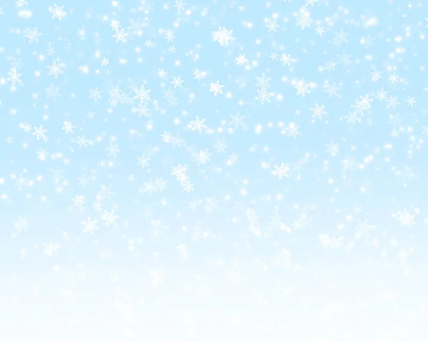 Фон Красивыми Снежинками Новый Год Рождество — стоковое фото