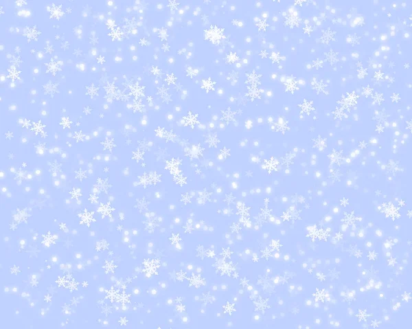 Hintergrund Mit Schönen Schneeflocken Für Neujahr Und Weihnachten — Stockfoto