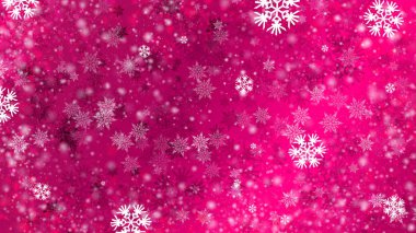 Yeni yıl ve yılbaşı için güzel kar taneleri ile arka plan