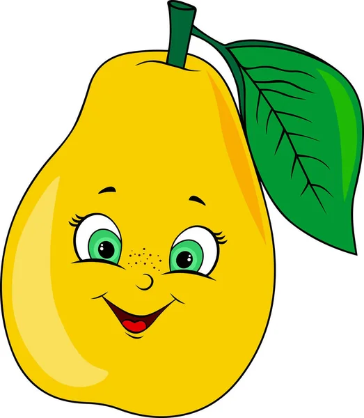 Personnage Dessin Animé Fruits Légumes — Image vectorielle