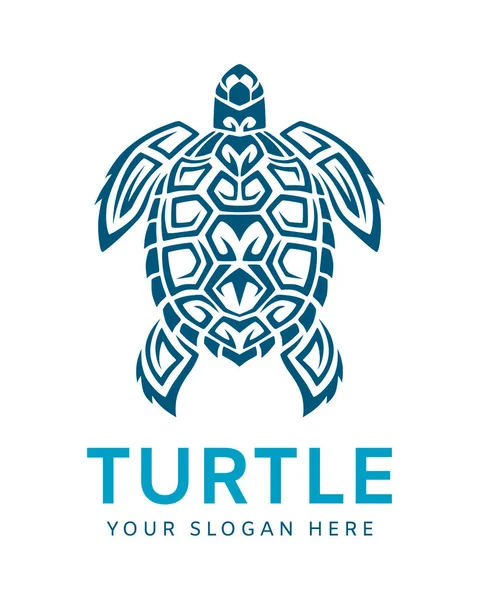 Design Graphique Logo Tortue Concept Élément Tortue Marine Modifiable Peut — Image vectorielle