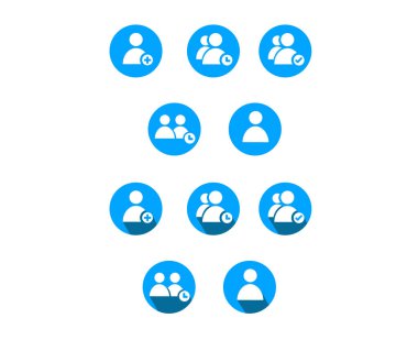 Düz gölgeli 5 simge ayrıca düz gölgeli 5 simge 