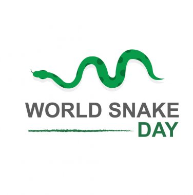 Dünya yılan günü vektör illüstrasyon sanat