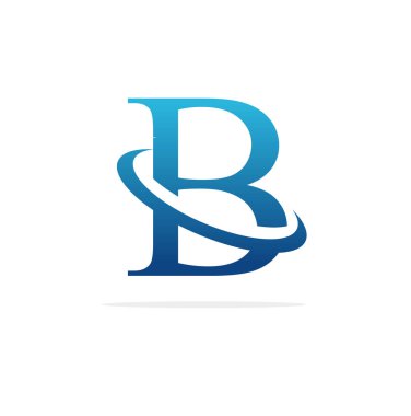 B yaratıcı logo tasarım sanatı