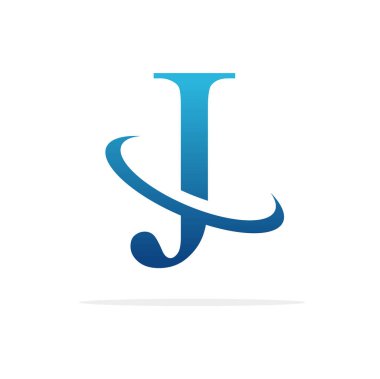 J yaratıcı logo tasarım vektör sanat