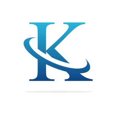 K yaratıcı logo tasarım vektör sanat