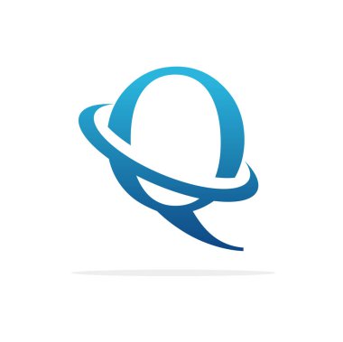 Q yaratıcı logo tasarım vektör sanat
