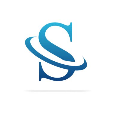 S yaratıcı logo tasarım vektör sanat