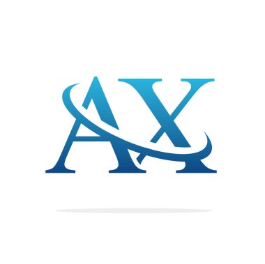 Ax Creative logo tasarım vektör sanat