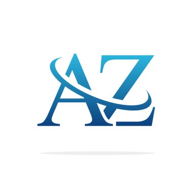 Az Creative logo tasarım vektör sanat