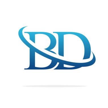 Bd Creative logo tasarım vektör sanat