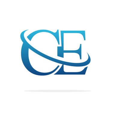 Ce Creative logo tasarım vektör sanat