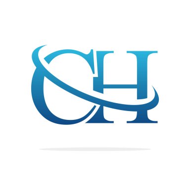 Ch Yaratıcı logo tasarım vektör sanat
