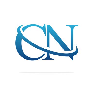 Cn Creative logo tasarım vektör sanat