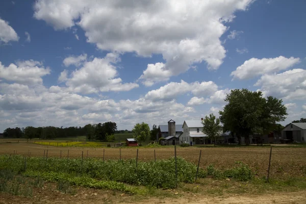 Amish Farm Garden Landscape Tennessee Usa — Stock Photo, Image