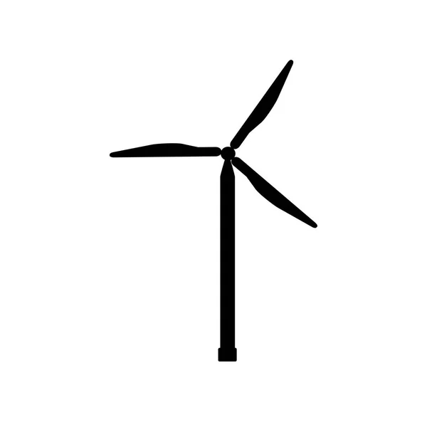 Windmolen, windturbine illustratie, vector voor verschillend ontwerp — Stockvector