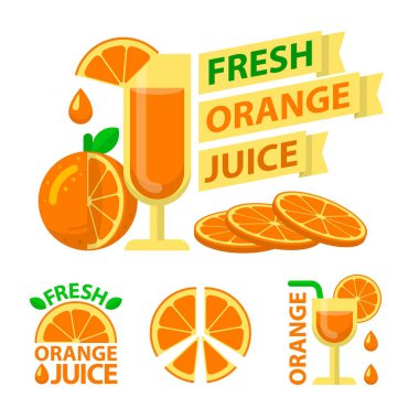 Taze portakal suyu rozet Amblemler