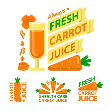 Sağlıklı havuç suyu rozet Amblemler