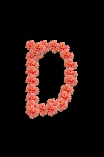 Alphabet Letter Created Flowers — Stock Photo, Image