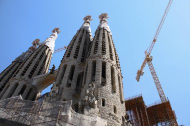 Barcelona onu bitmemiş durumda çok ünlü Sagrada Familia.