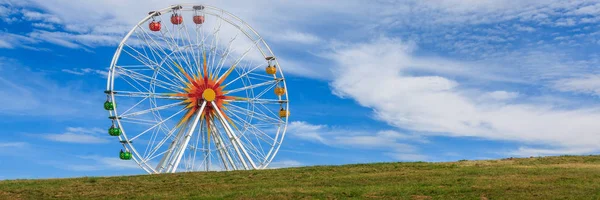 Roata Ferris Într Parc Din Saxonia Germania Fotografie de stoc