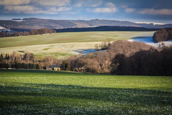 Vedere Erzgebirge Germania Fotografie de stoc