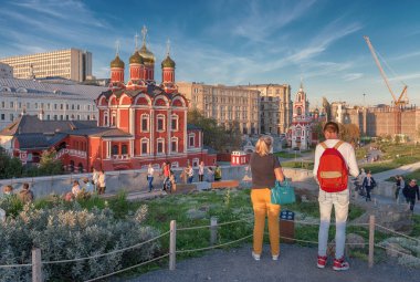 Moskova. 20 Eylül 2018. Tanrı'nın annesi simgesini adına katedral 