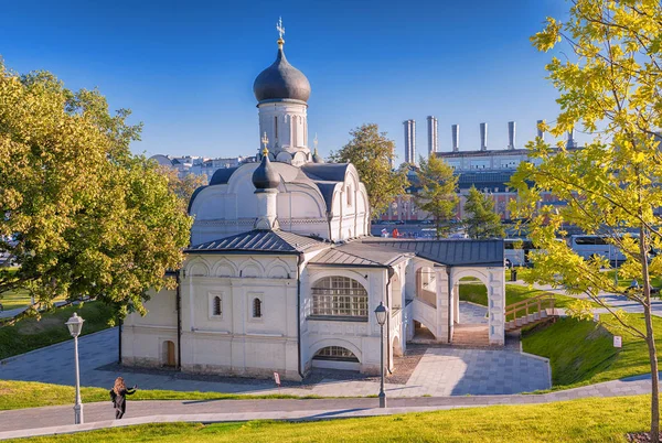 Moszkva Szeptember 2018 Egyház Fogantatás Anna Tájkép Park Zaryadye — Stock Fotó