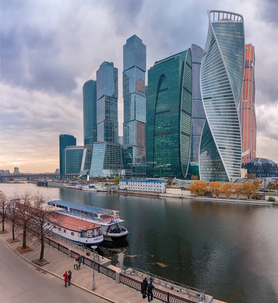 Moscow October 2018 Towers International Business Center Moscow City Motor — Stock Photo, Image