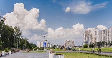 Moskova, 9 Haziran 2019. Leninsky Prospect. Metro İstasyonu 