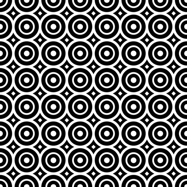 Siyah ve beyaz daireli kusursuz desen