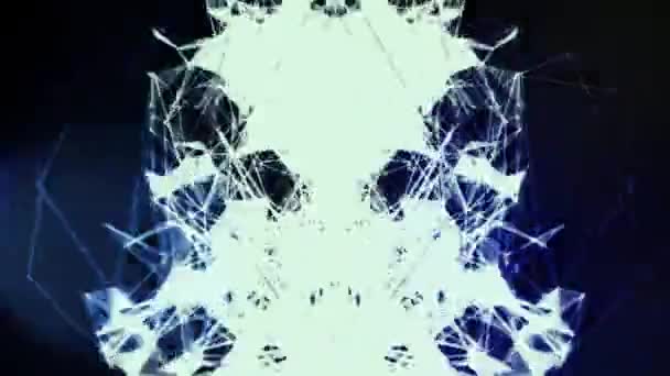 Fractal Digital Abstrakcyjne Formy Maski Wideo Tle — Wideo stockowe