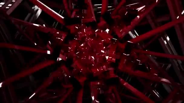 Pulsing Digital Abstract Blood Stripes Video Background — Stock Video