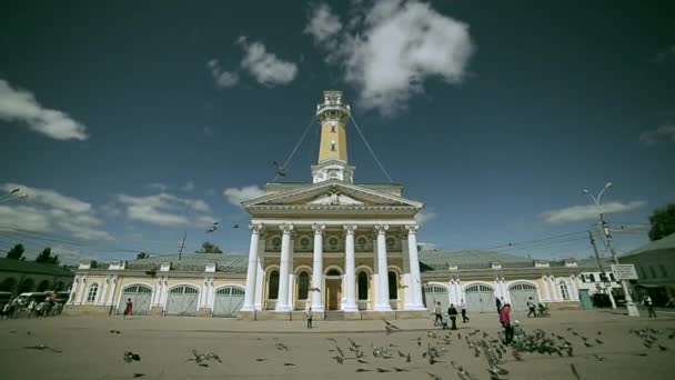 Vista Panoramica Della Torre Avvistamento Antincendio Kostroma Russia — Video Stock