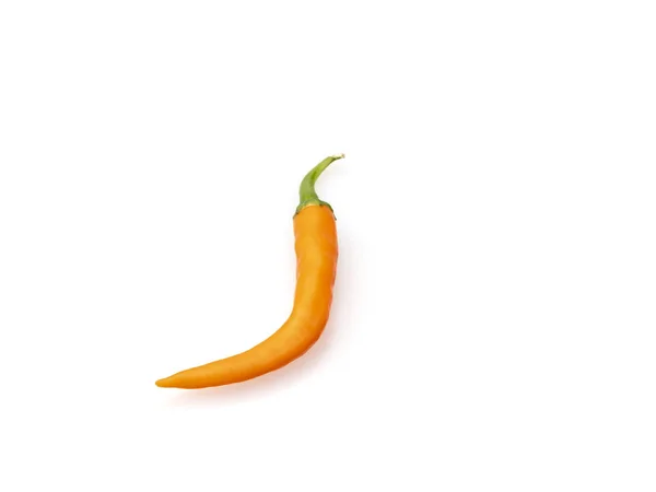 Orange chili peppers. On a white background. — Stock Photo, Image