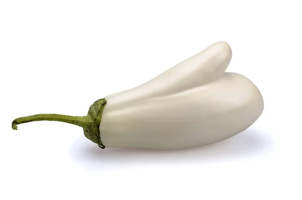 Aubergine witte ongebruikelijke vorm. Nachtschade. — Stockfoto