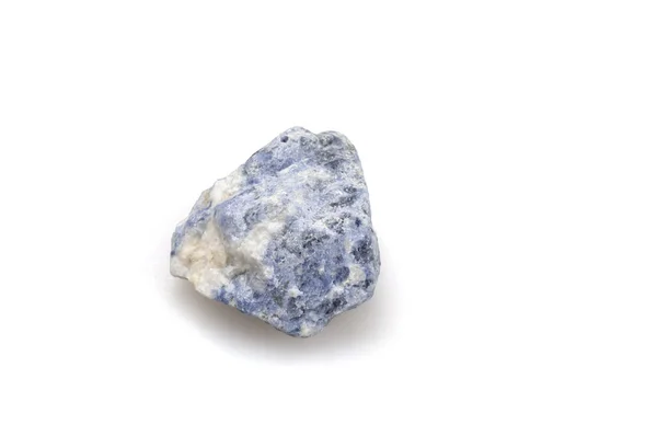 Mineral sodalite on a white background. — Stock Photo, Image