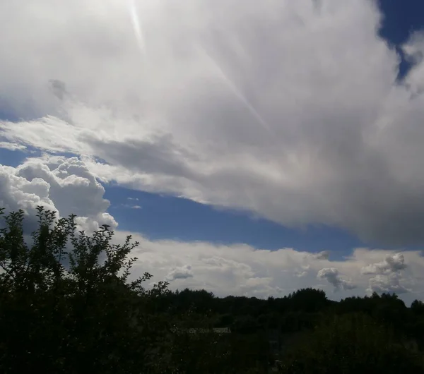 Mavi gökyüzü beyaz bulutlar 3 dalını terk etti