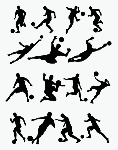 Joueurs de football illustration vectorielle — Image vectorielle
