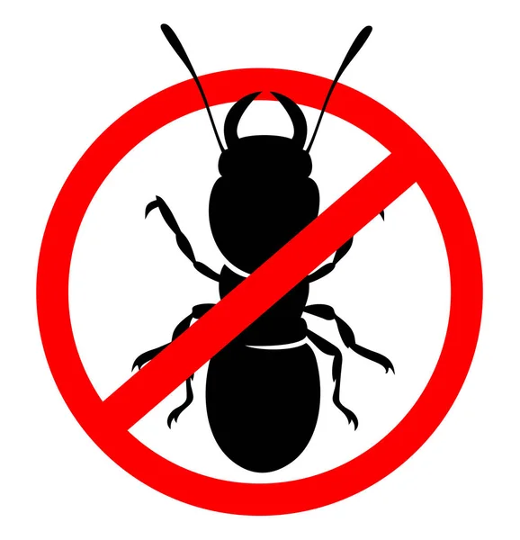 Anti termiet symbool vector — Stockvector