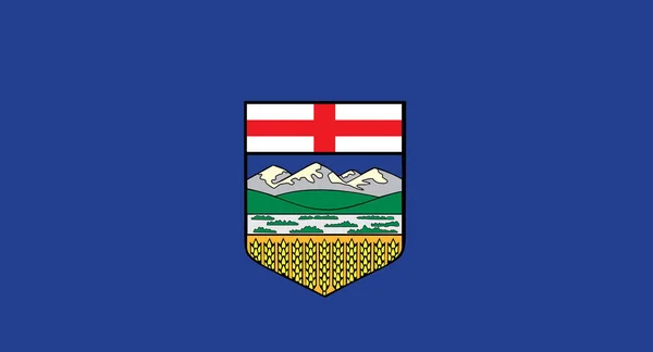 Bandiera Della Provincia Canadese Alberta Illustrazione Vettoriale — Vettoriale Stock