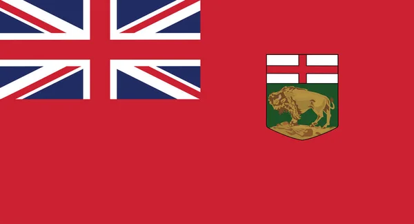 Vlag Van Canadese Provincie Manitoba Vector Illustratie — Stockvector