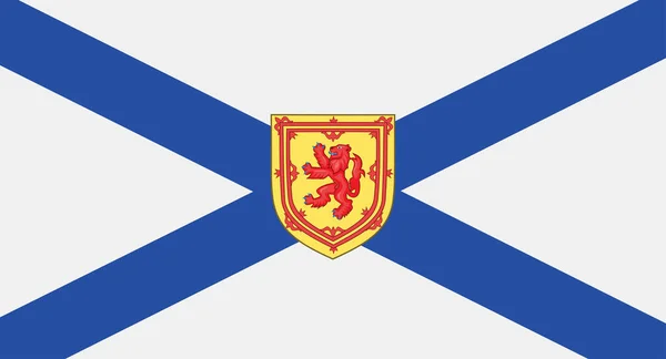 Vlag Van Canadese Provincie Nova Scotia Vector Illustratie — Stockvector