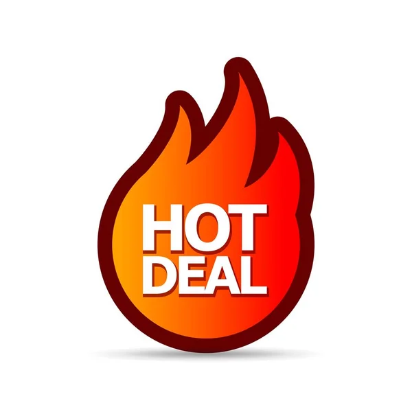 Gorące Oferty Projektowania Oferta Deal Kolory Ognia — Zdjęcie stockowe