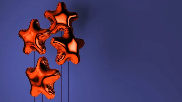 Воздушные шары для украшения свадеб 3D рендеринг — стоковое фото