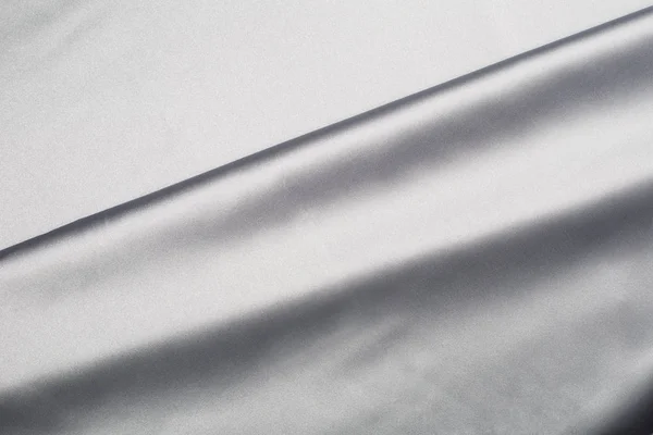 光滑典雅灰色丝绸或缎子豪华布料背景 — 图库照片