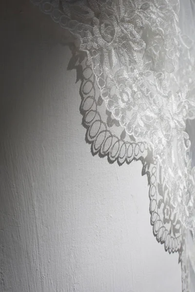 Texture White Lace Wall — Stock Photo, Image